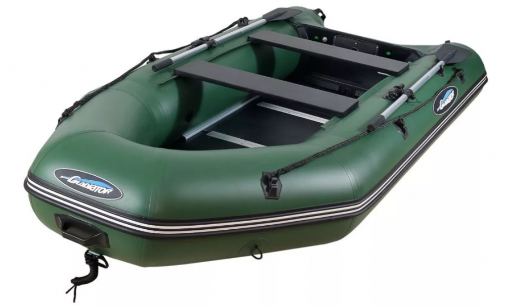 МОТОРНО-ГРЕБНАЯ ЛОДКА ПВХ GLADIATOR А 340 ТК С ФАНЕРНЫМ ПОЛОМ в Великом Новгороде