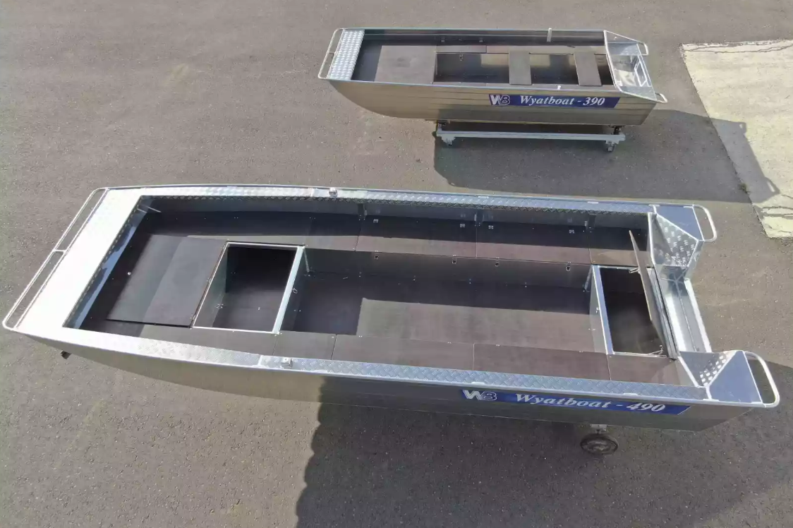 Алюминиевая лодка Wyatboat-490 Jonboat в Великом Новгороде