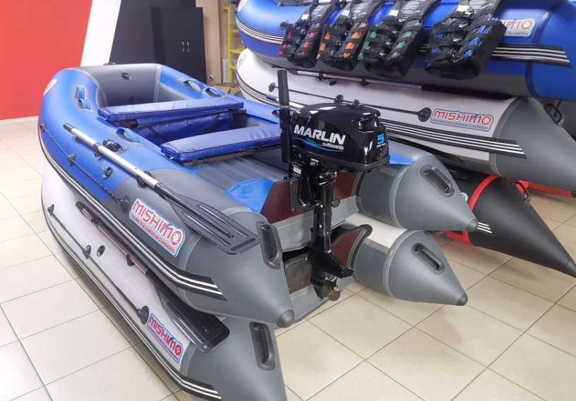 КОМПЛЕКТ ЛОДКА MISHIMO LITE 315 + МОТОР 5л.с в Великом Новгороде