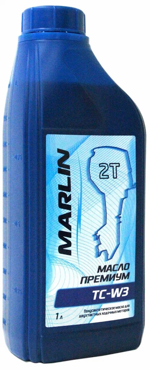 МАСЛО ПОЛУСИНТЕТИЧЕСКОЕ MARLIN ПРЕМИУМ 2Т, TC-W3, 1 ЛИТР в Великом Новгороде