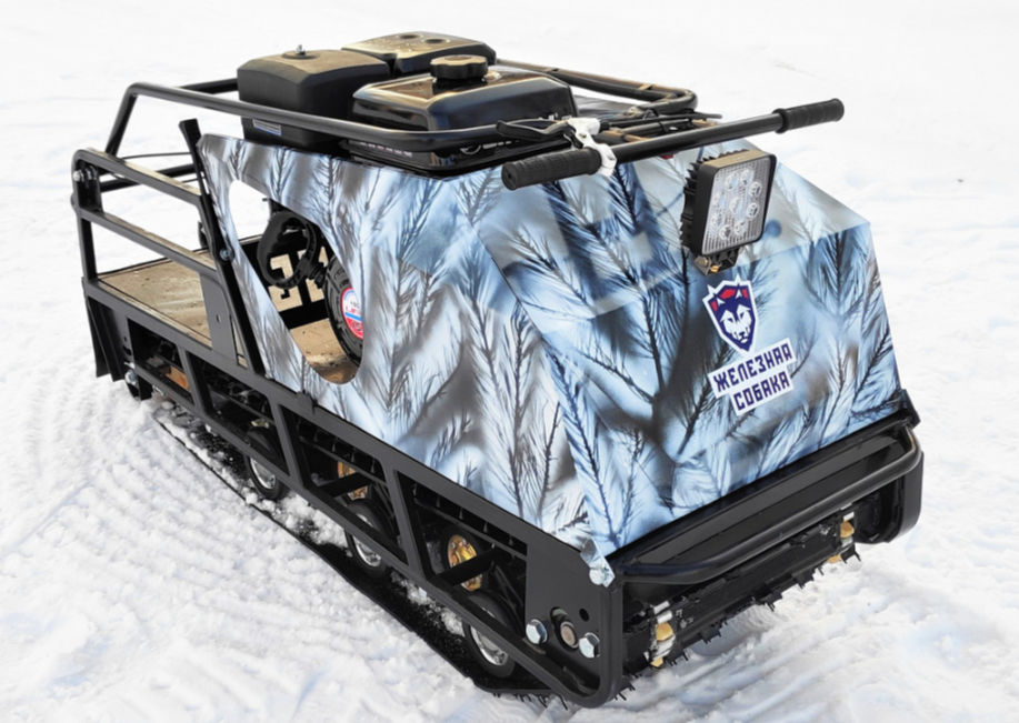 Мотобуксировщик Irondog (Железная собака) M500 20  Камуфляж Охотник в Великом Новгороде