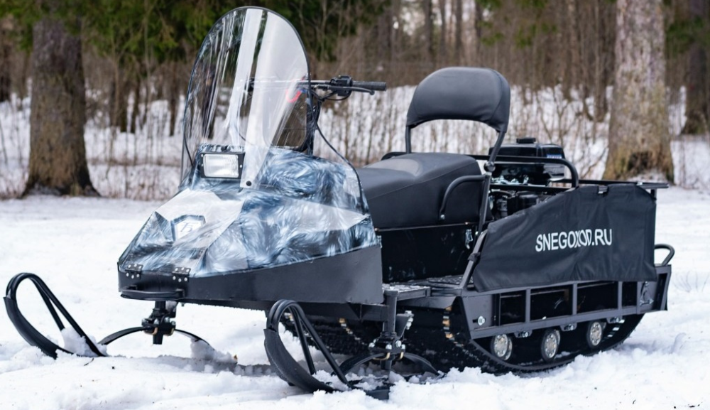 Миниснегоход Бурлак Егерь Экспедитор 15 л.с. , реверс, тормоз, капот белый в Великом Новгороде