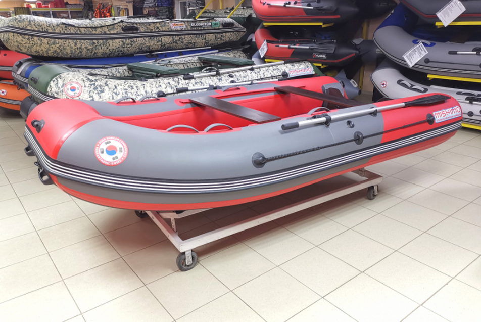 КОМПЛЕКТ Лодка MISHIMO PRO 350 + ЛОДОЧНЫЙ МОТОР MARLIN MP 9.9 (20) AMHS PRO в Великом Новгороде