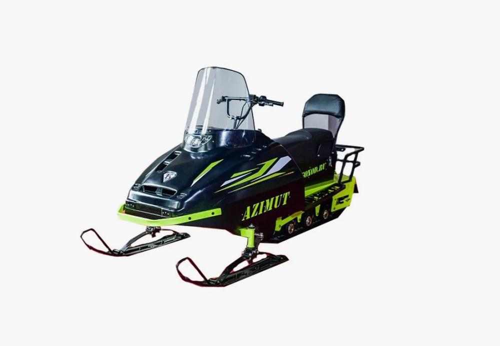 Миниснегоход Бурлак Азимут 20 л.с. , эл.запуск, реверс, тормоз гидравл, капот черный в Великом Новгороде