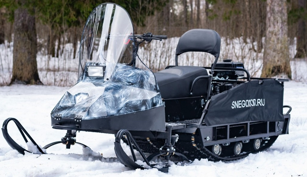Миниснегоход Бурлак Егерь Экспедитор 15 л.с. , реверс, тормоз, капот белый в Великом Новгороде