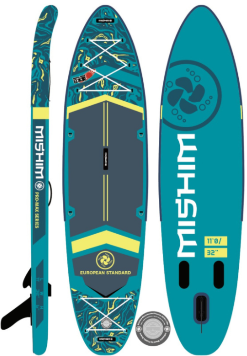 SUP (САП) Доска MISHIMO PRO-MAX Light Teal 11,6’ (355см) в Великом Новгороде