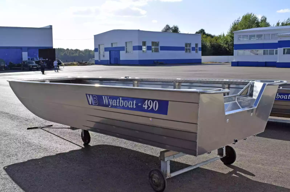 Алюминиевая лодка Wyatboat-490 Jonboat в Великом Новгороде