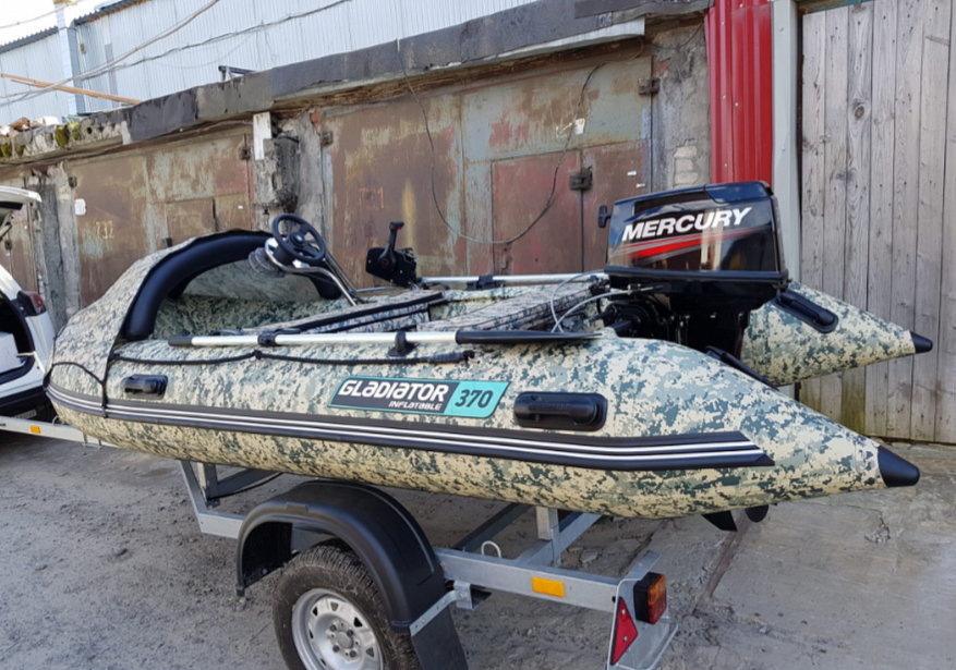 НАДУВНАЯ ЛОДКА GLADIATOR C370AL в Великом Новгороде