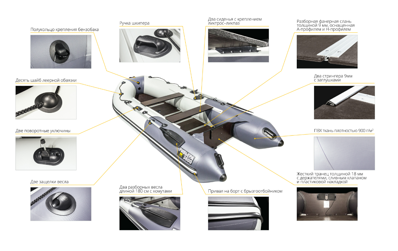 Лодка Ривьера Компакт 3600 СК в Великом Новгороде