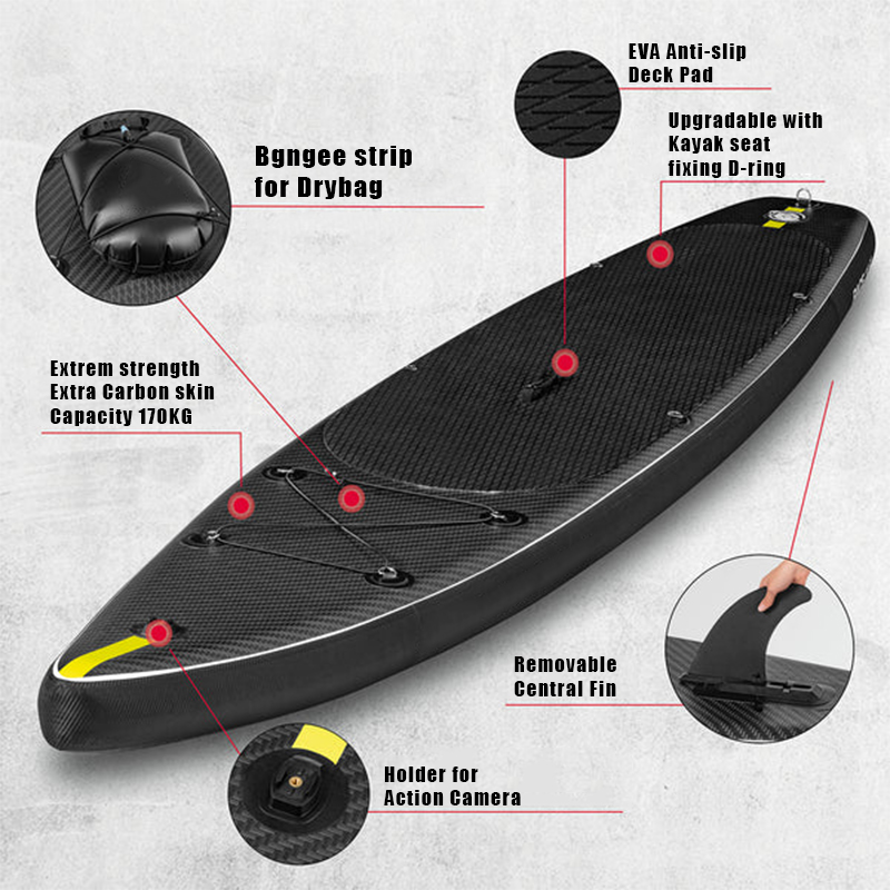 SUP (САП) ДОСКА MISHIMO CARBON DARKSIDE 10.6’ (325СМ) в Великом Новгороде