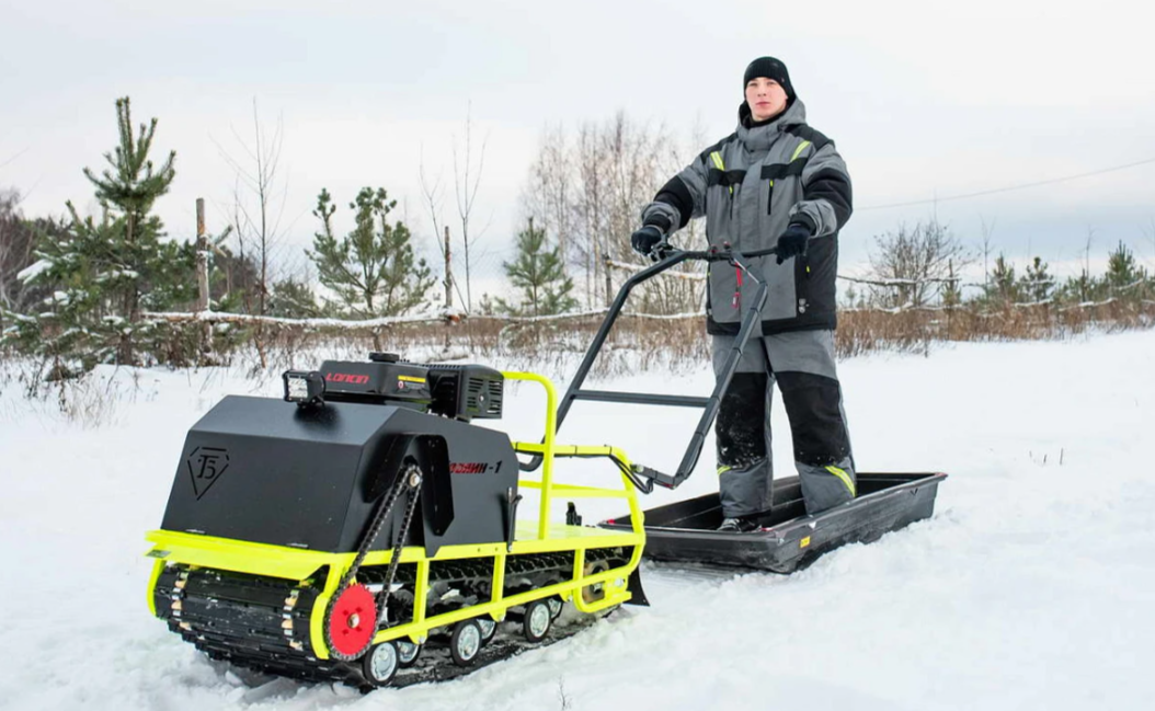 Мотобуксировщик Бурлак ХОЗЯИН-1 (капот металл) в Великом Новгороде