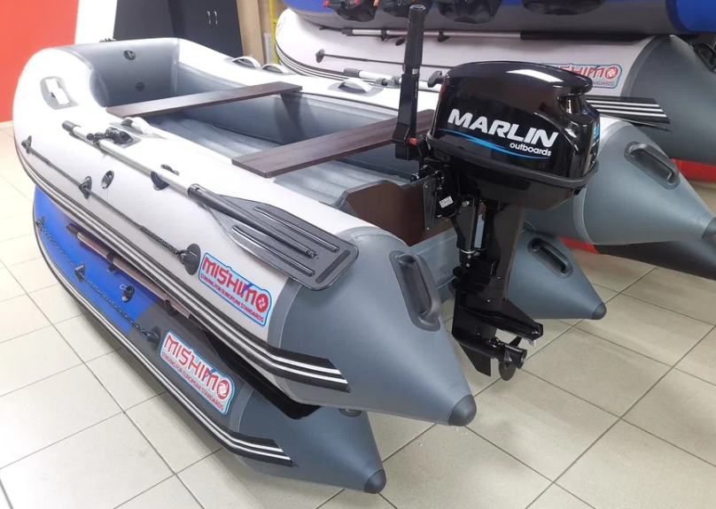 КОМПЛЕКТ ЛОДКА MISHIMO LITE 350 + МОТОР 9,8 Л.С. в Великом Новгороде