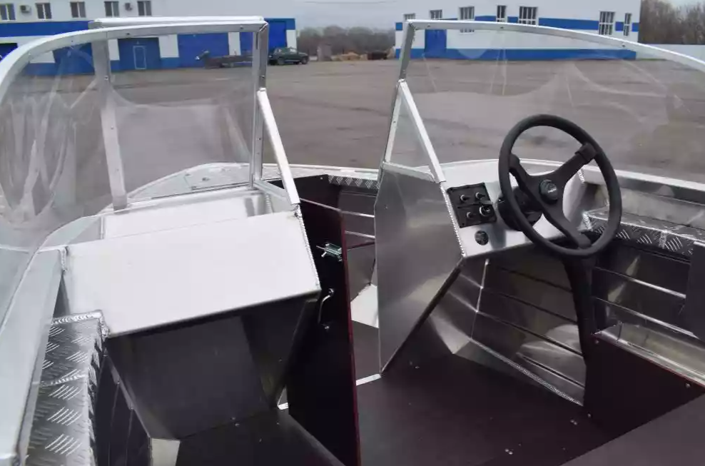 Алюминиевая лодка Wyatboat-390 DCM Увеличенный борт в Великом Новгороде