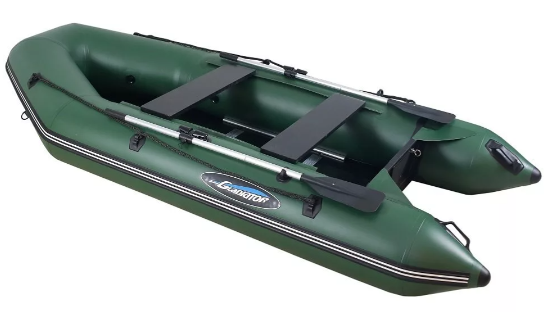 МОТОРНО-ГРЕБНАЯ ЛОДКА ПВХ GLADIATOR А 340 ТК С ФАНЕРНЫМ ПОЛОМ в Великом Новгороде