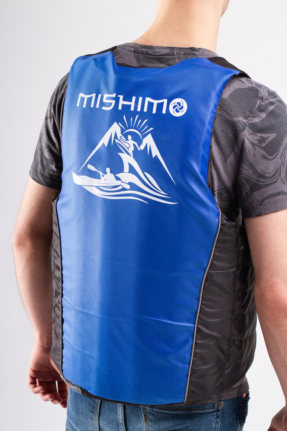 Жилет спасательный MISHIMO PRO Премиум качества Черно-синий в Великом Новгороде