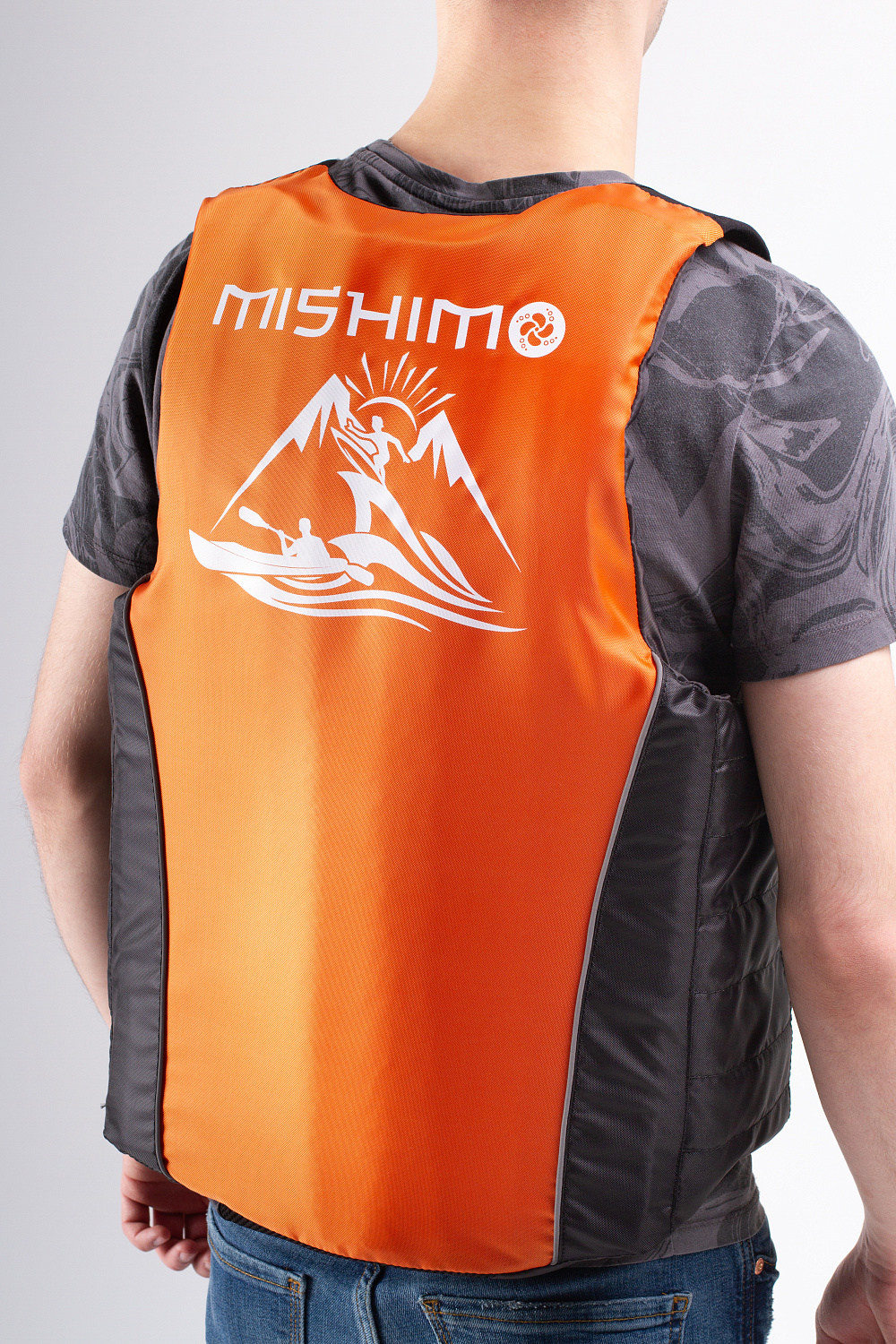 Жилет спасательный MISHIMO PRO Премиум качества Черно-оранжевый в Великом Новгороде